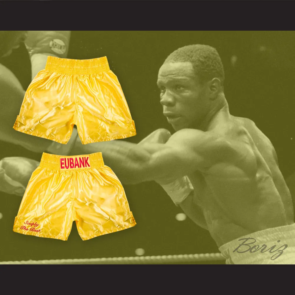 Chris 'Simply The Best' Eubank Sr Yellow Boxing Shorts