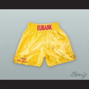 Chris 'Simply The Best' Eubank Sr Yellow Boxing Shorts