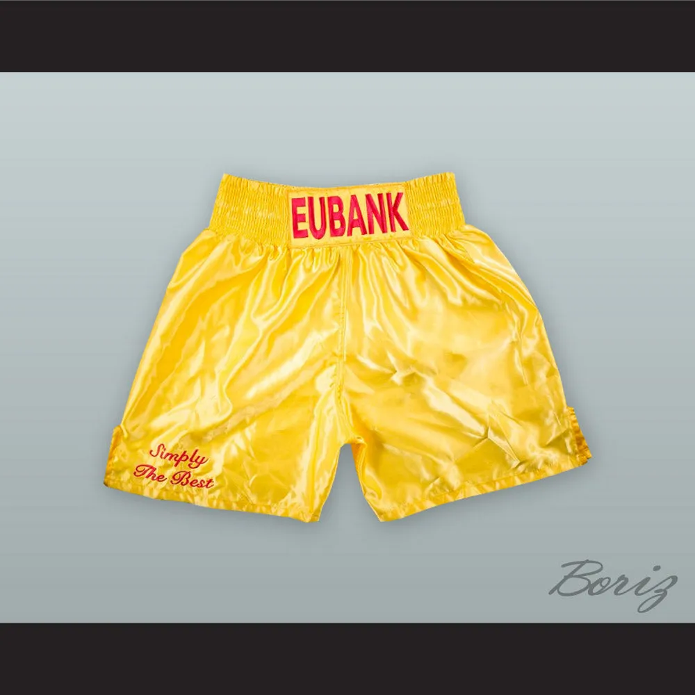 Chris 'Simply The Best' Eubank Sr Yellow Boxing Shorts
