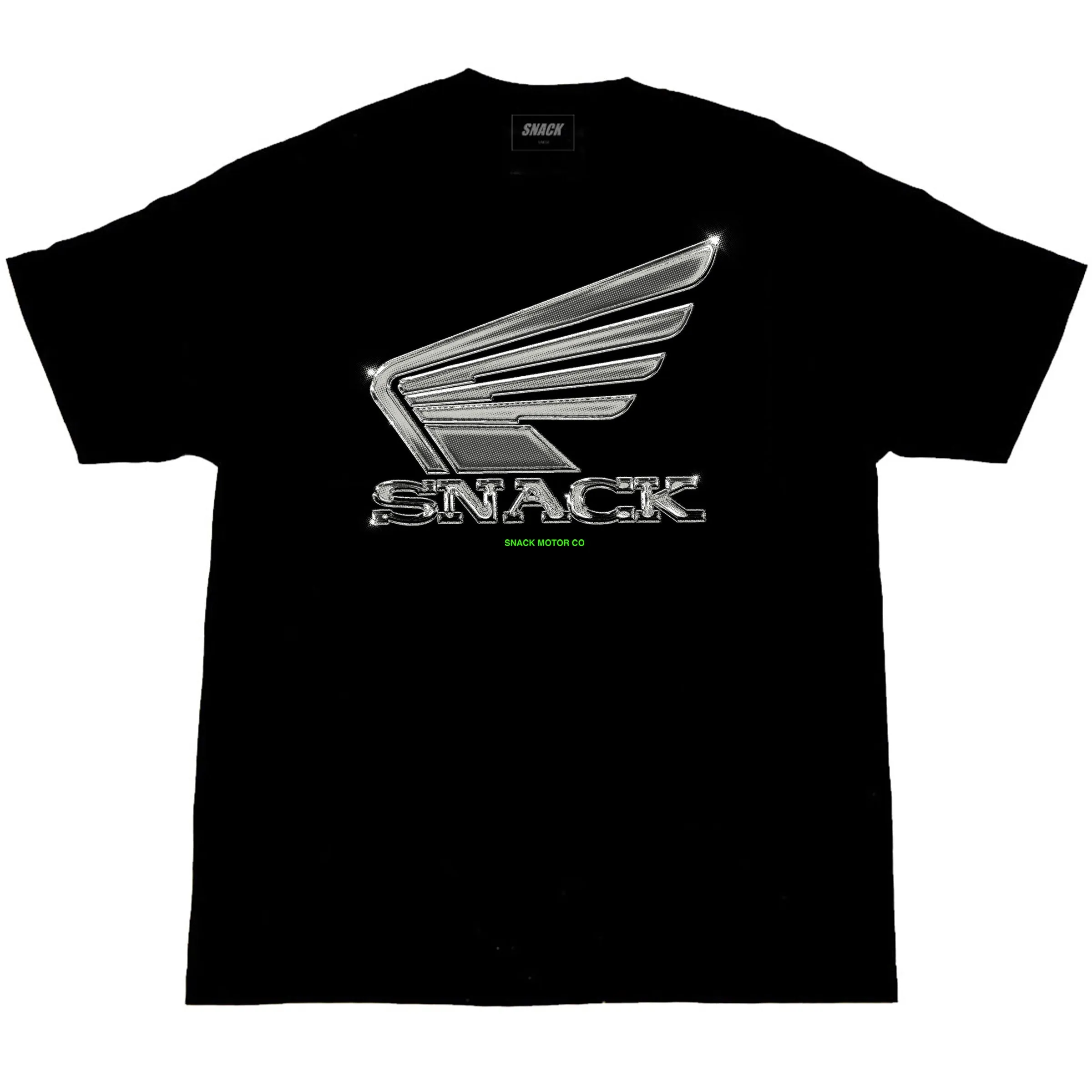 CHROME WINGS TEE - BLACK