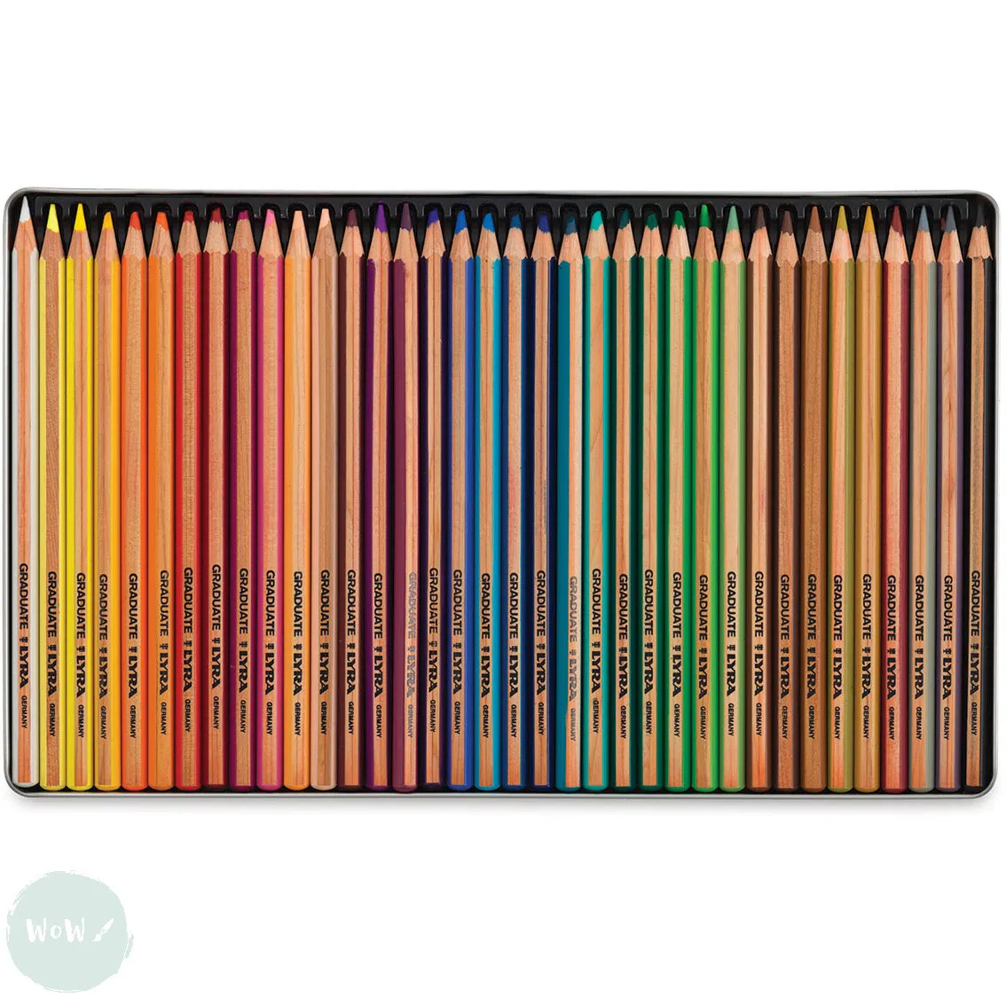 Coloured Pencil Sets - Lyra GRADUATE Tin - 36 Assorted