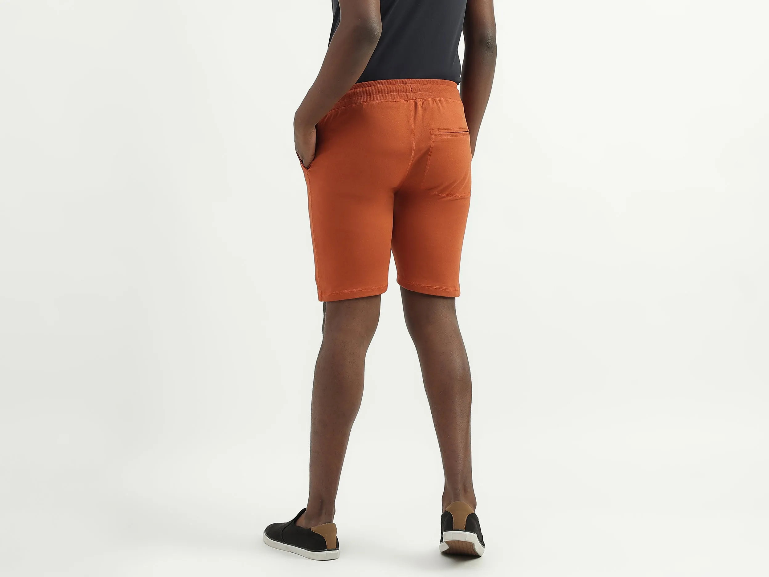 Cotton Solid Regular Fit Mens Shorts
