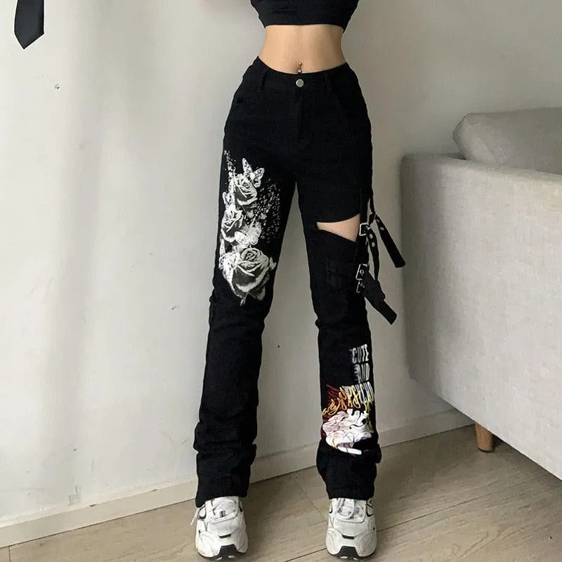 Cyber Cargo Pants for Gothic, Emo, and Alternative Style