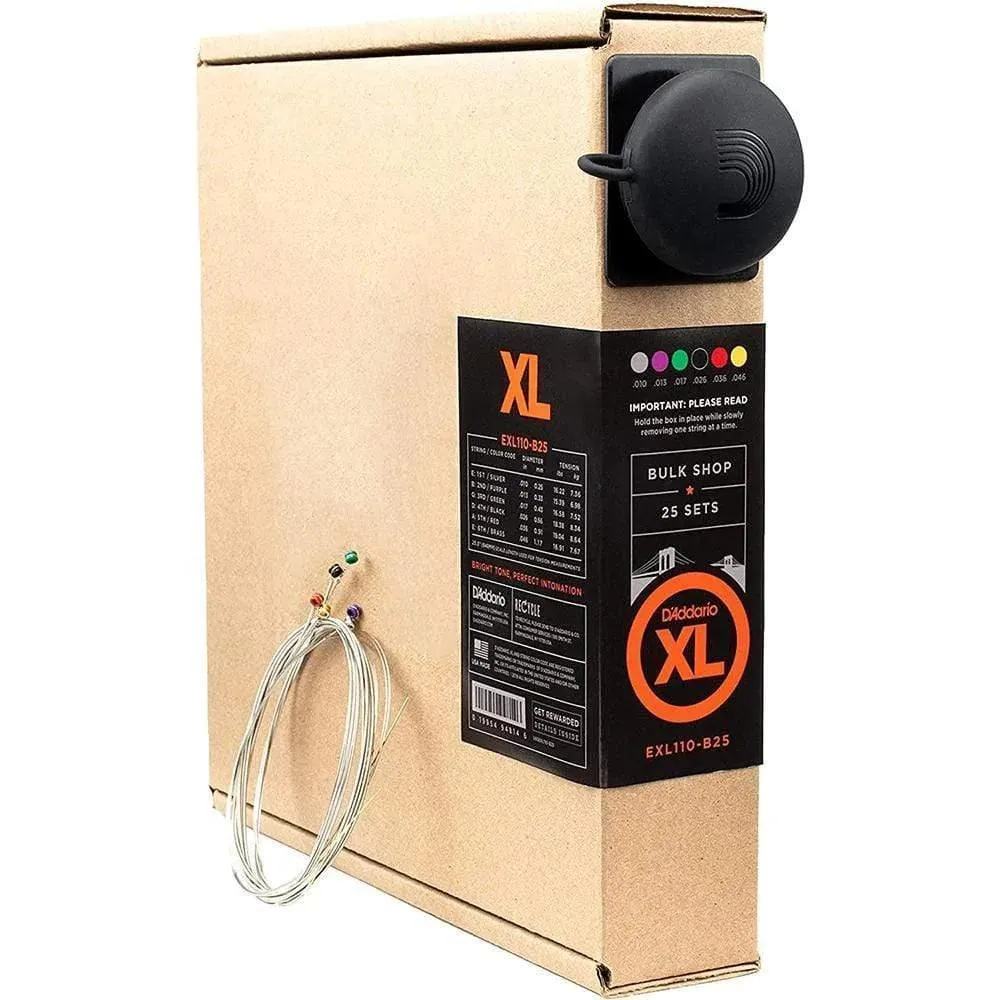 D'Addario EXL110-B25 Nickel Wound Electric Strings (sold as one set 6 strings)