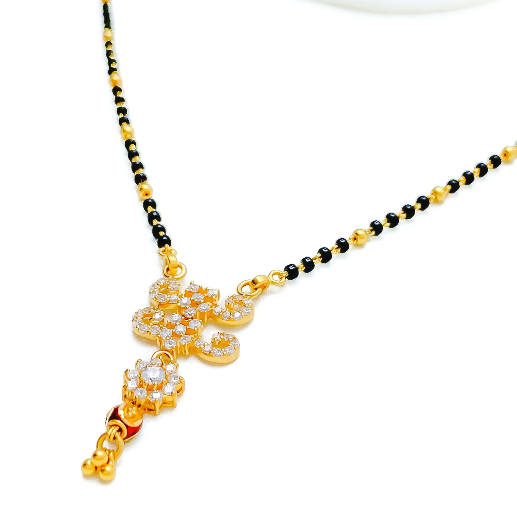 Dazzling Festive 22k Gold CZ Mangal Sutra
