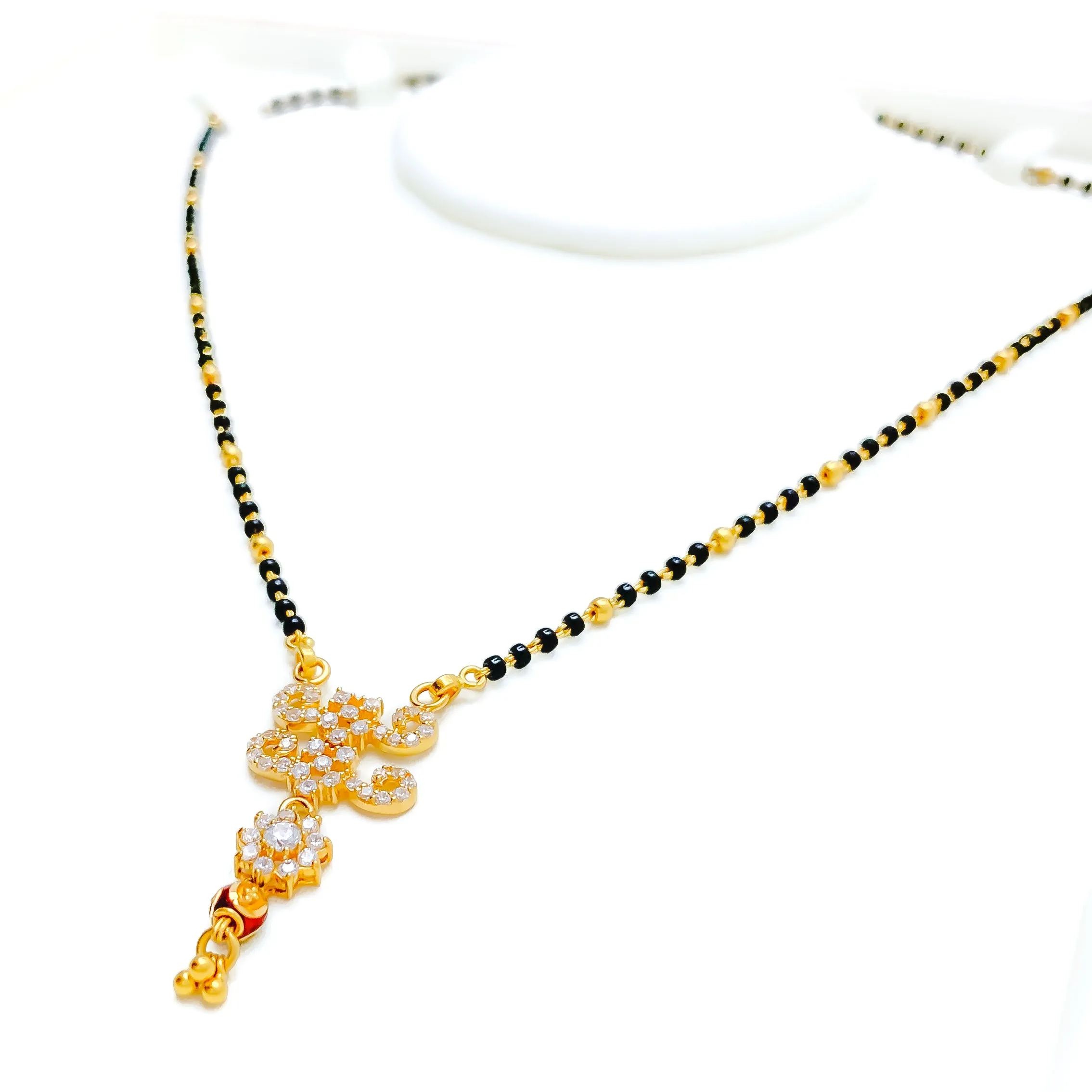 Dazzling Festive 22k Gold CZ Mangal Sutra