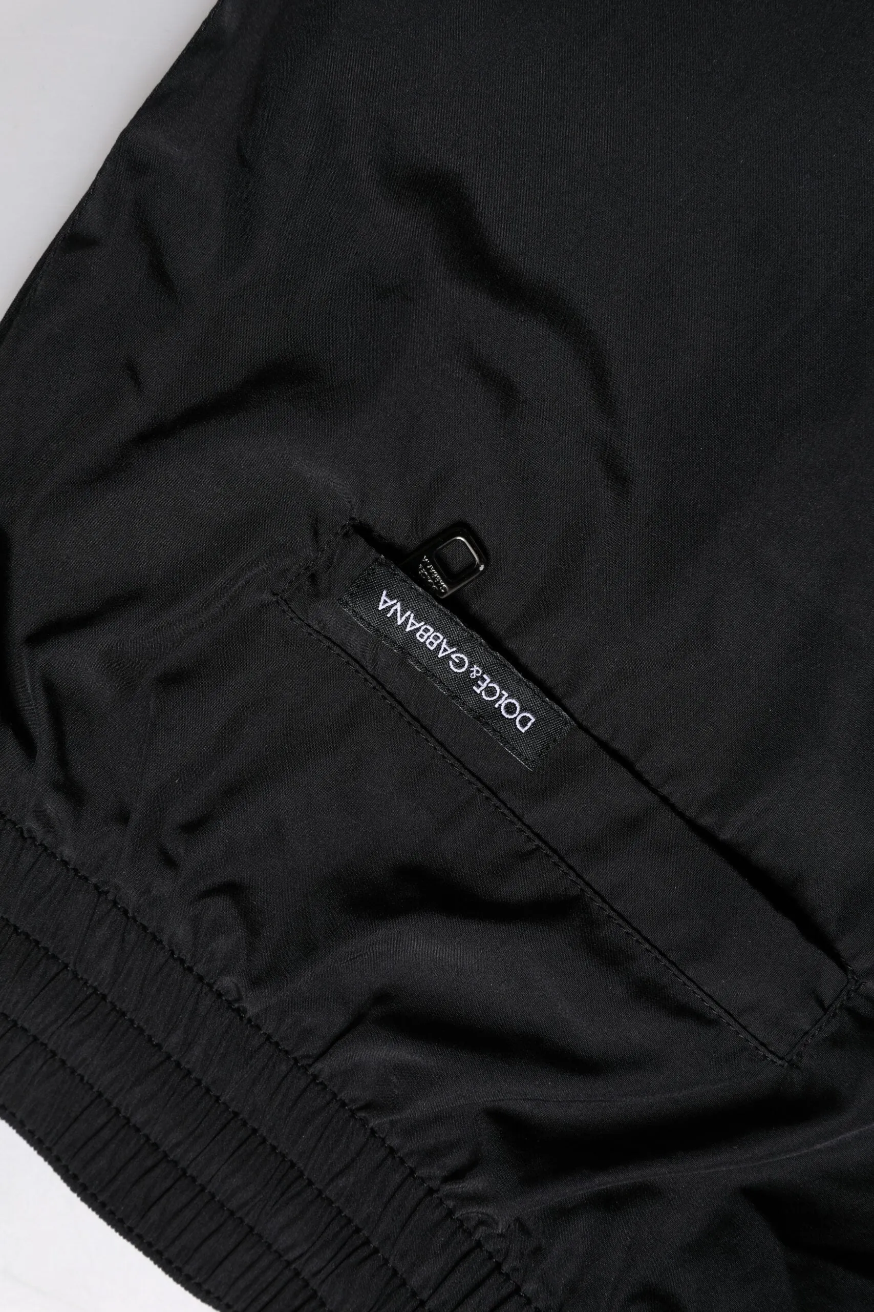 Dolce & Gabbana Black Logo Polyester Beachwear Shorts Swimwear