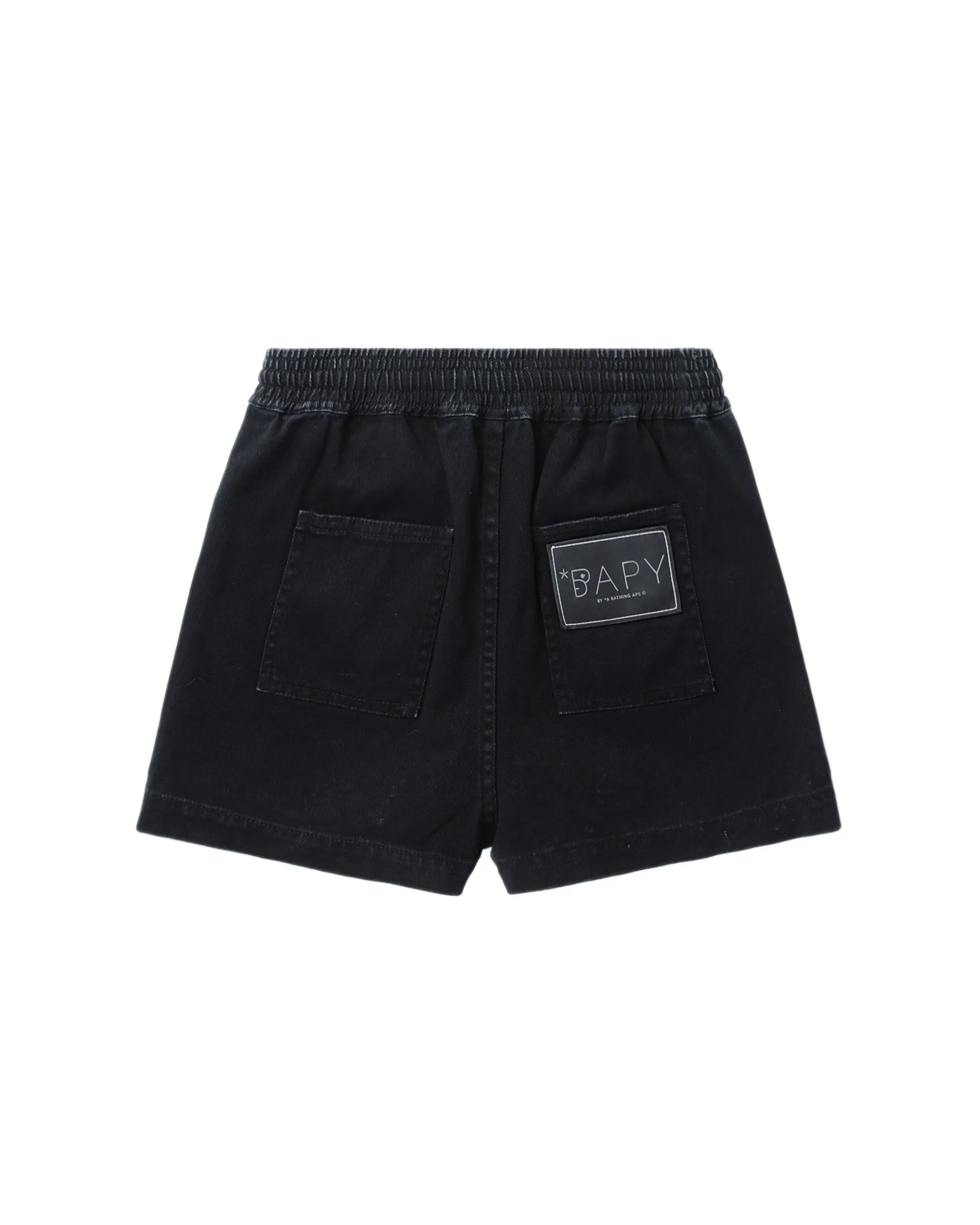 Drawstring denim shorts
