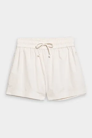 Drawstring Lounge Short in Flax