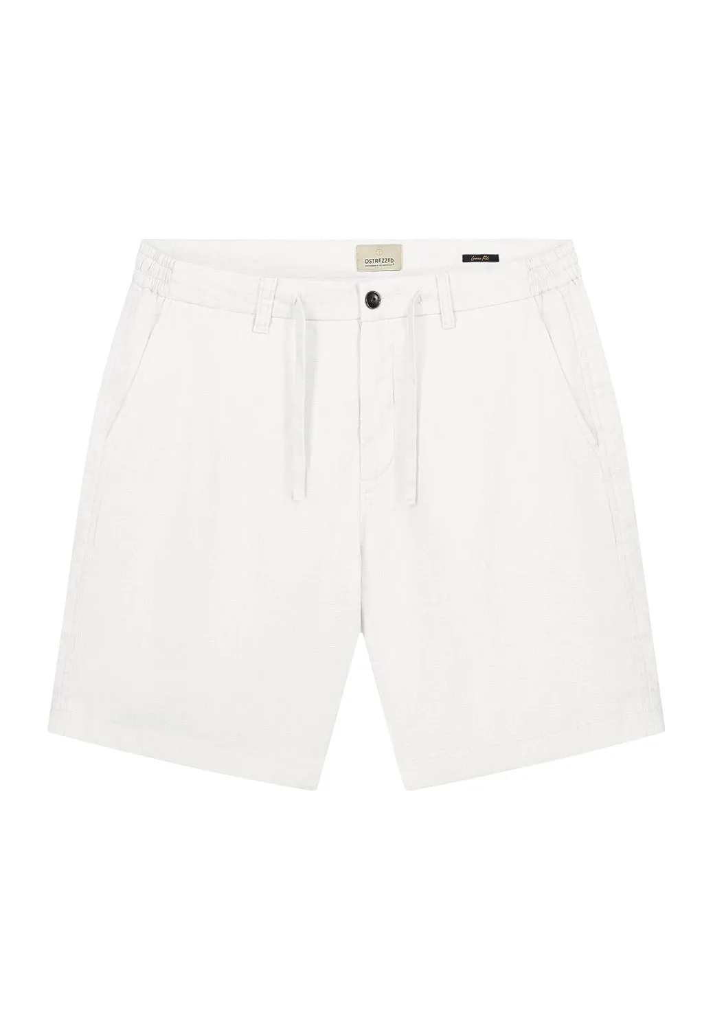 DSTREZZED JAMES PURE LINEN LOOSE FIT BEACH SHORTS 515496
