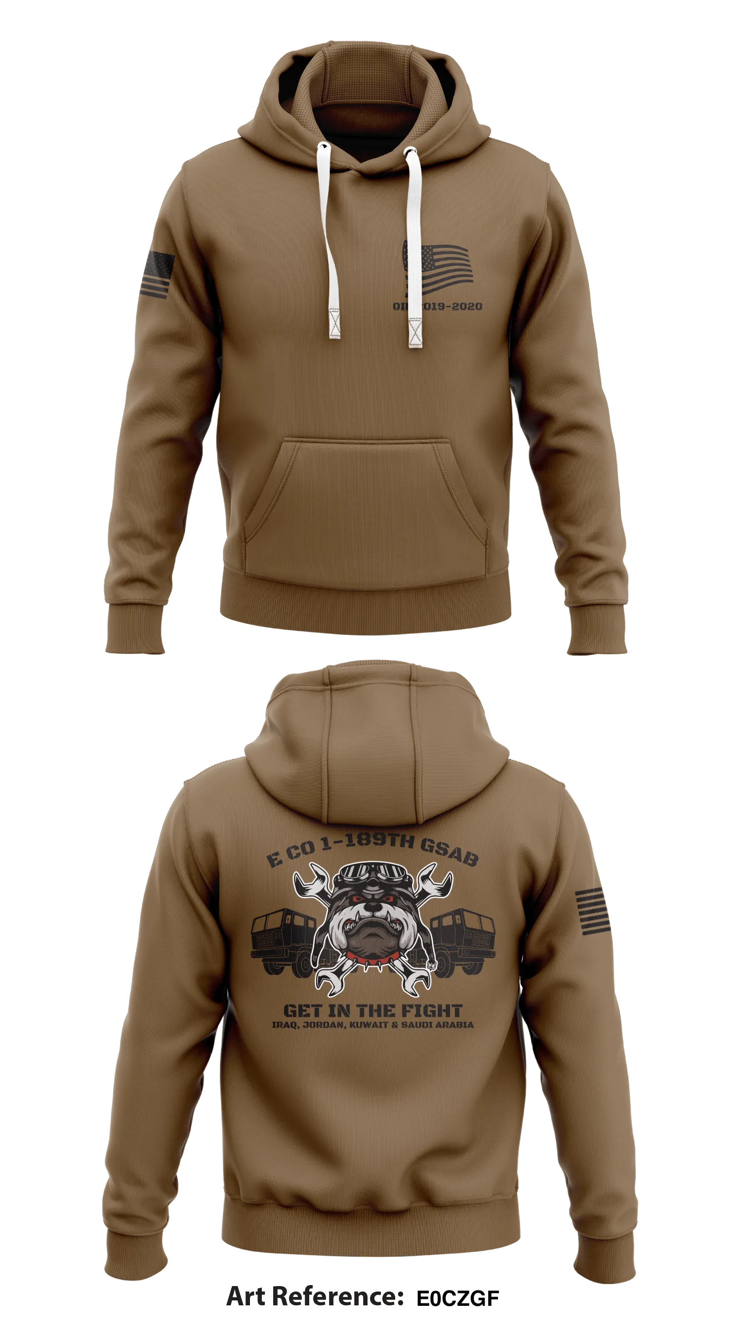 E Co 1-189th GSAB    Core Men's Hooded Performance Sweatshirt - E0CzGf