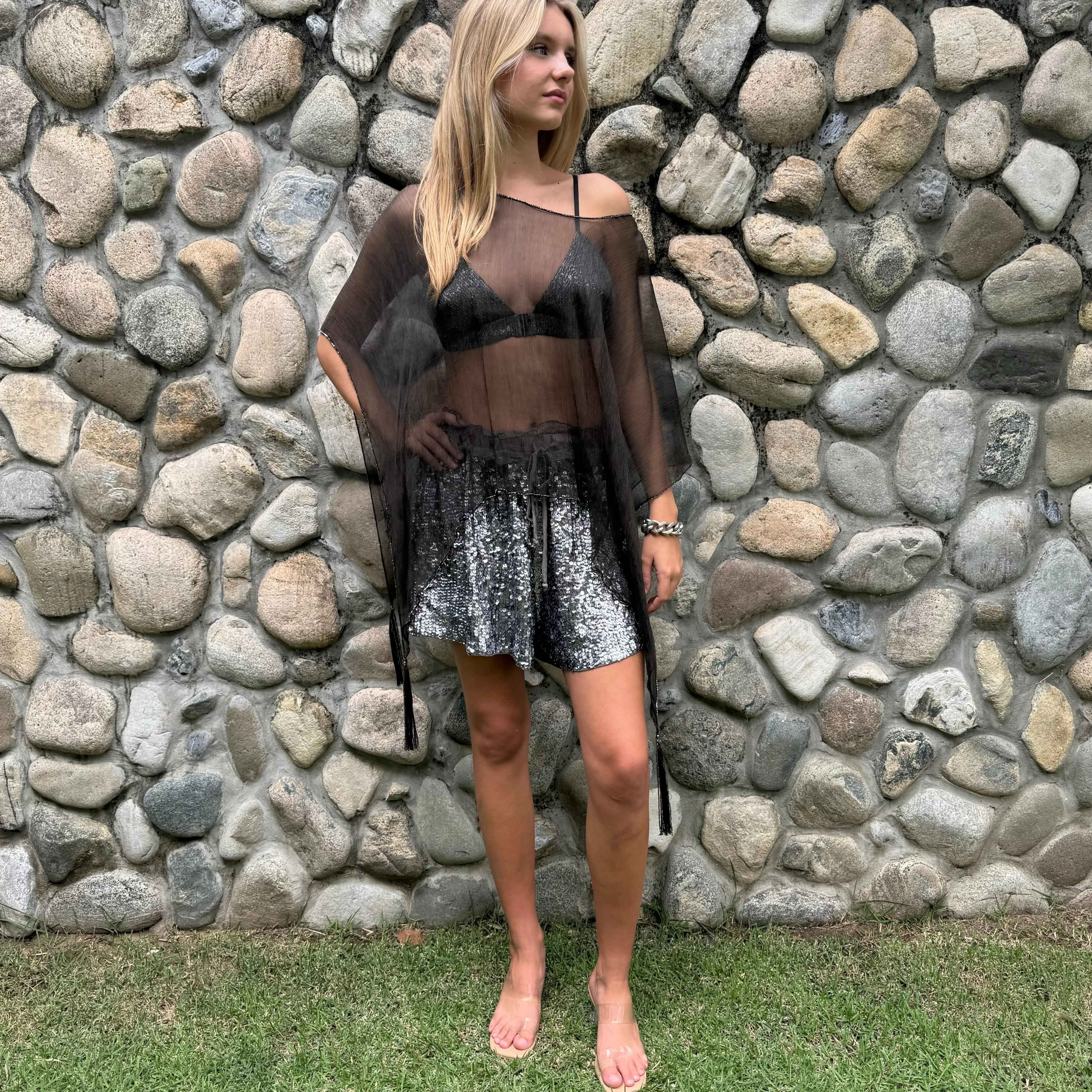 Elila Amara Sequin Shorts
