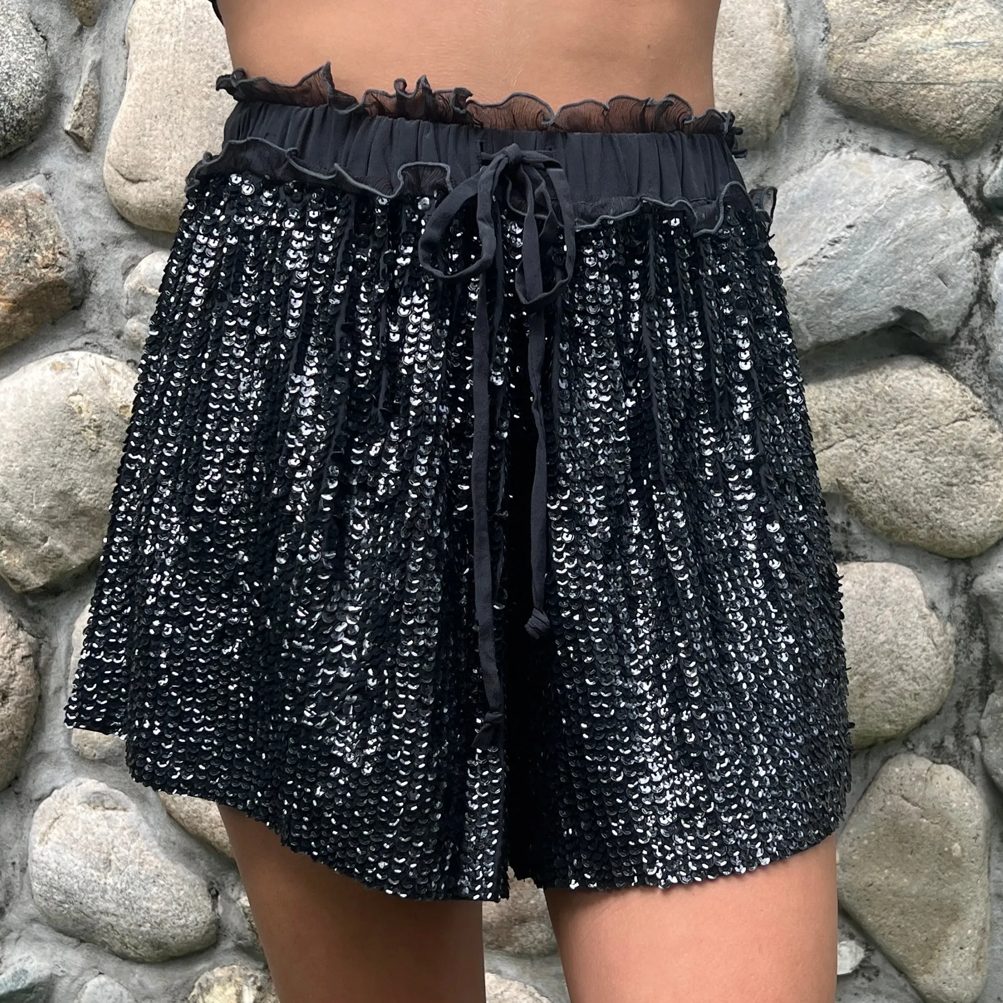 Elila Amara Sequin Shorts