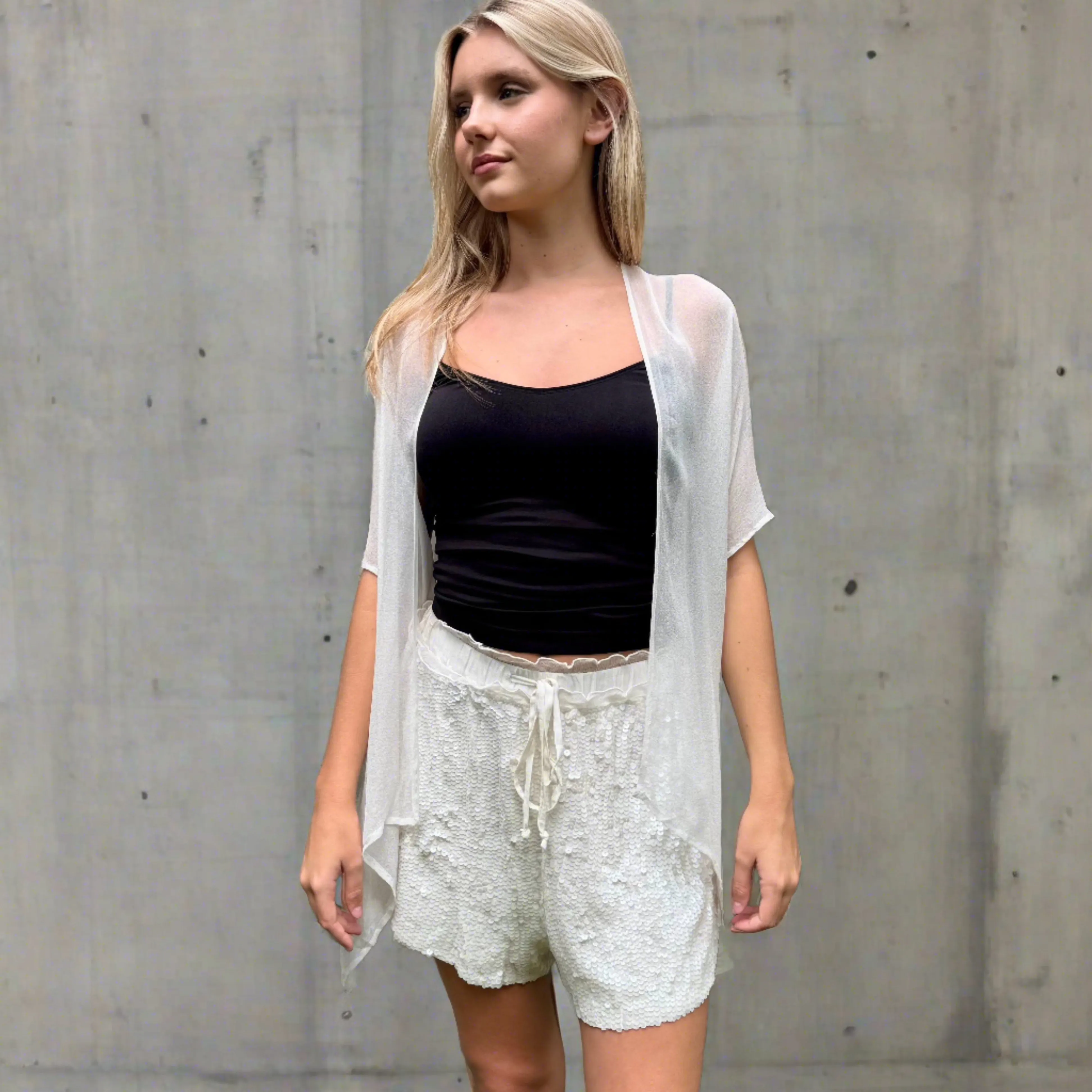 Elila Amara Sequin Shorts