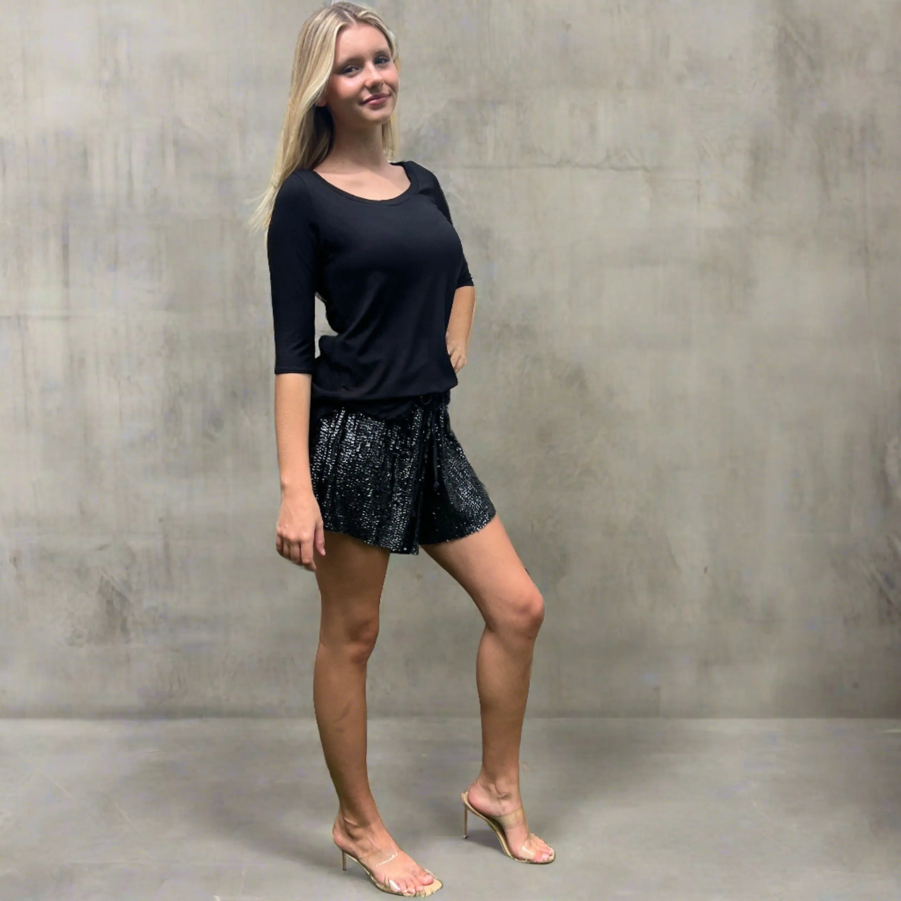 Elila Amara Sequin Shorts