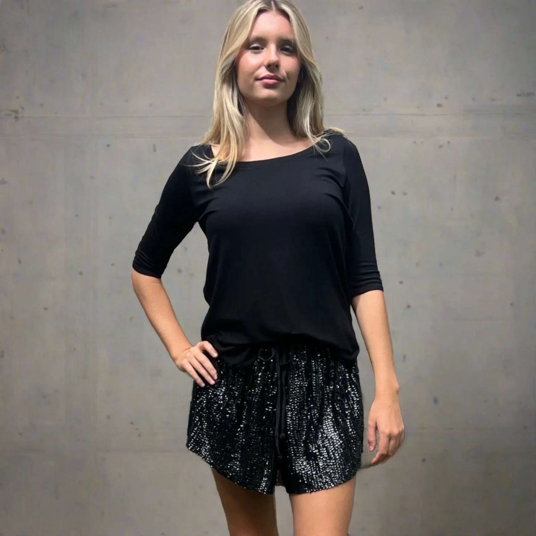 Elila Amara Sequin Shorts
