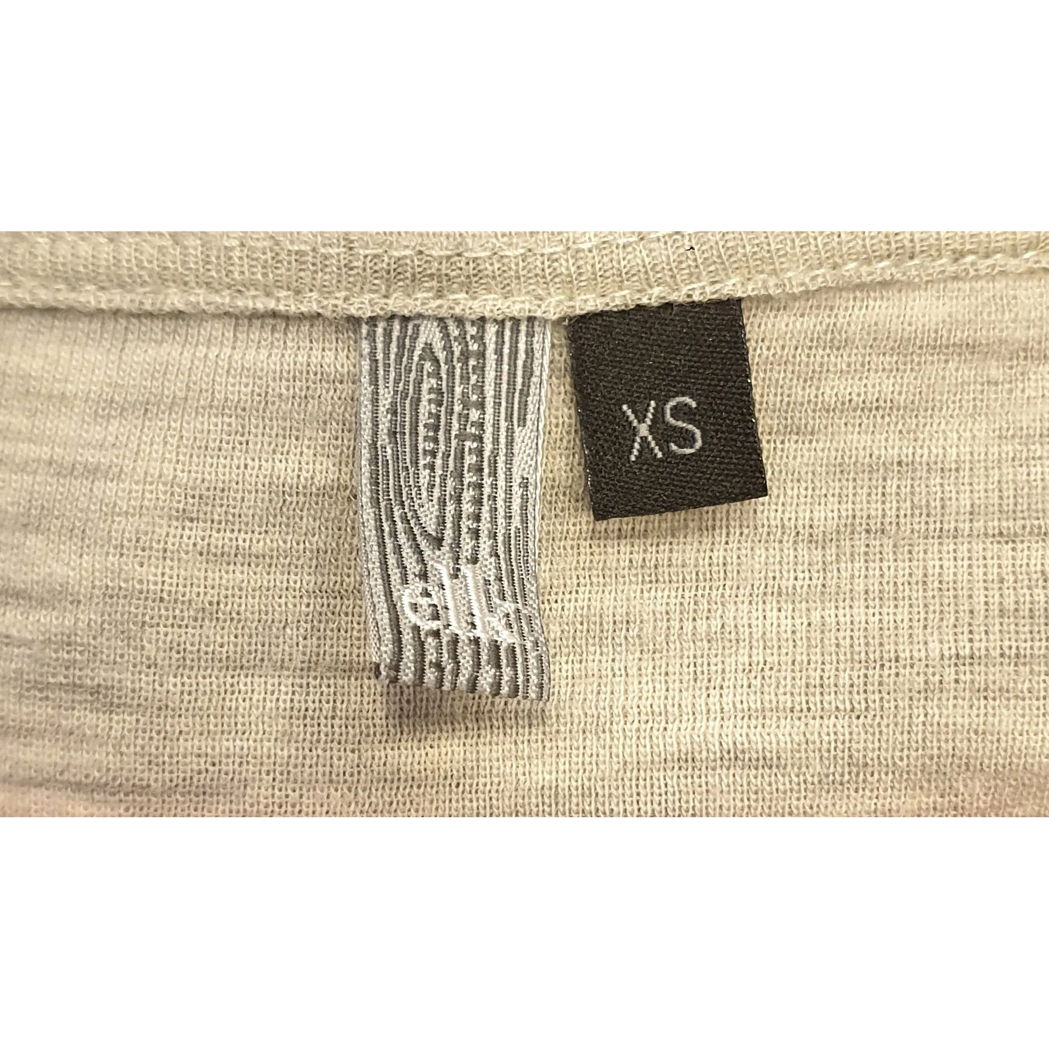 Elk top long sleeve top with split grey wool/lavendar tencil size XS (fits sizes 6-8)