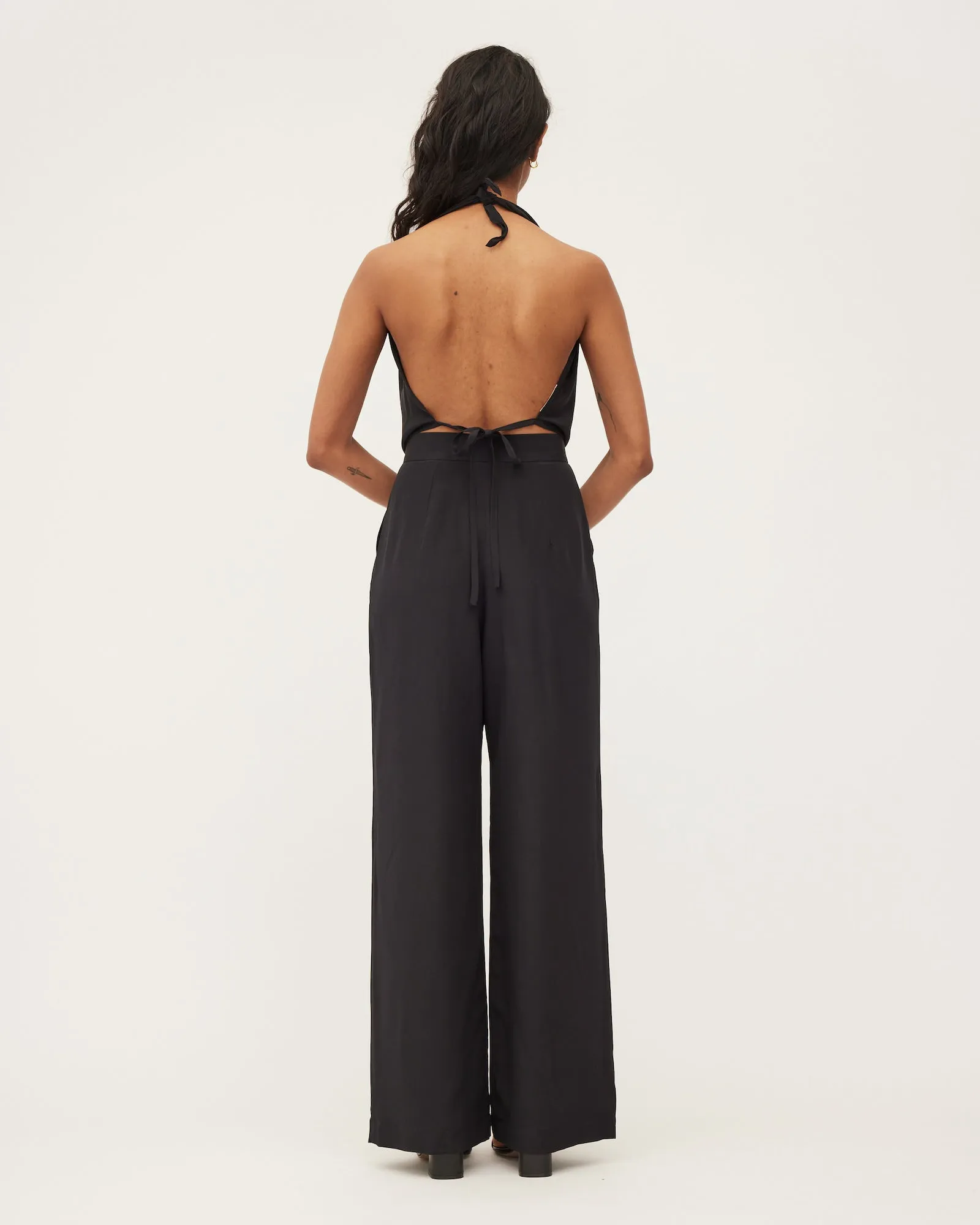 EMMA HALTER | BLACK PURE SILK