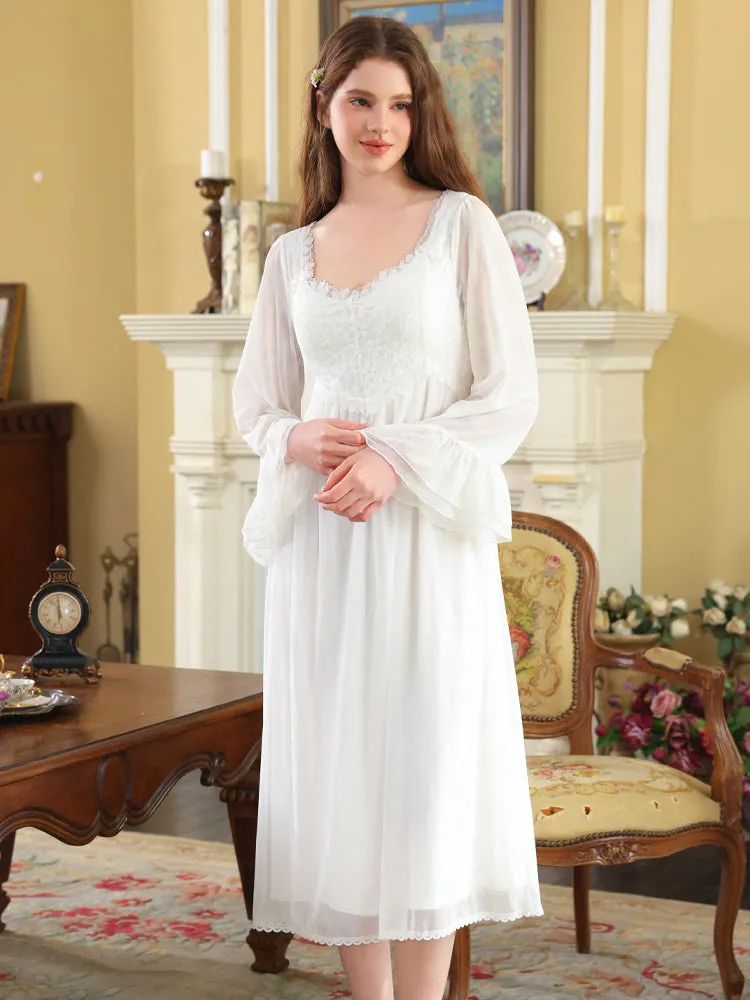 Enchanted Rose Lace Nightgown