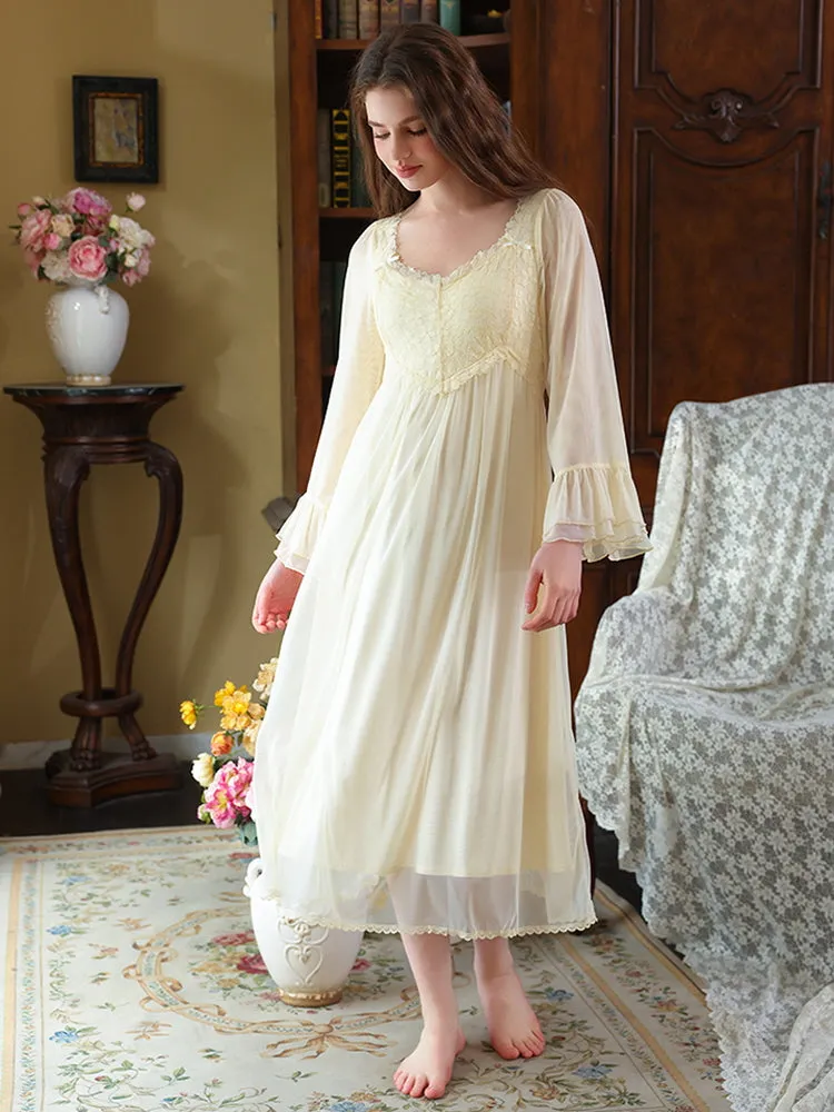 Enchanted Rose Lace Nightgown