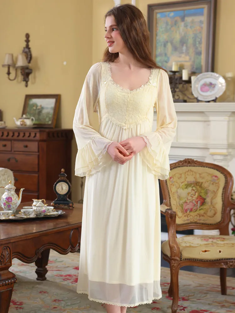 Enchanted Rose Lace Nightgown