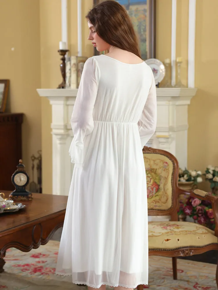 Enchanted Rose Lace Nightgown