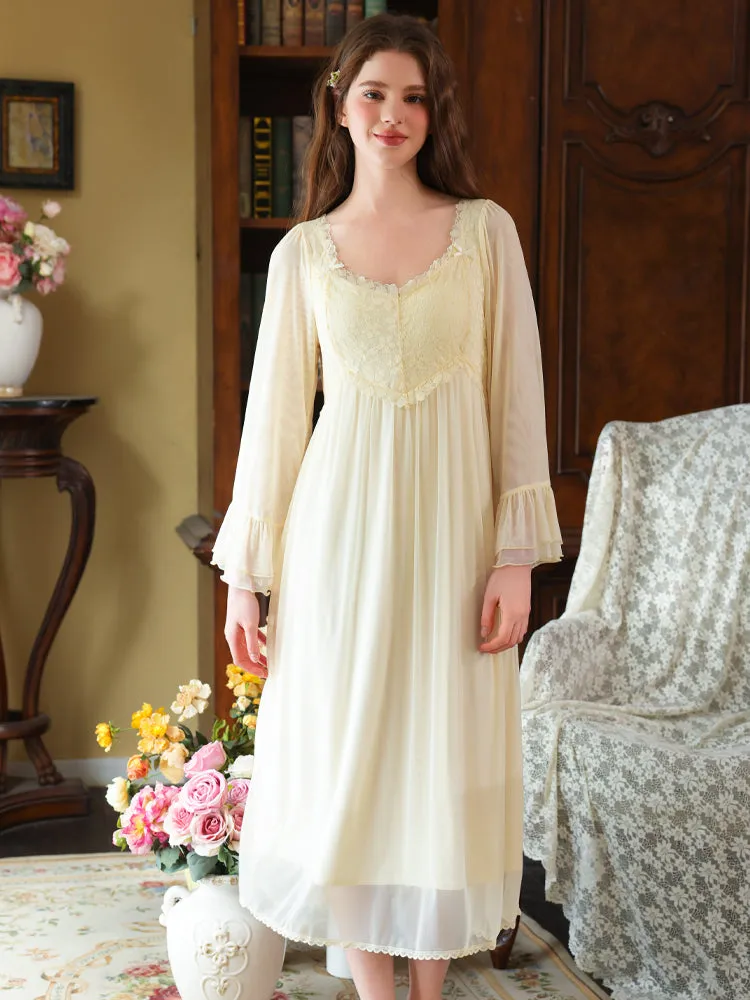 Enchanted Rose Lace Nightgown