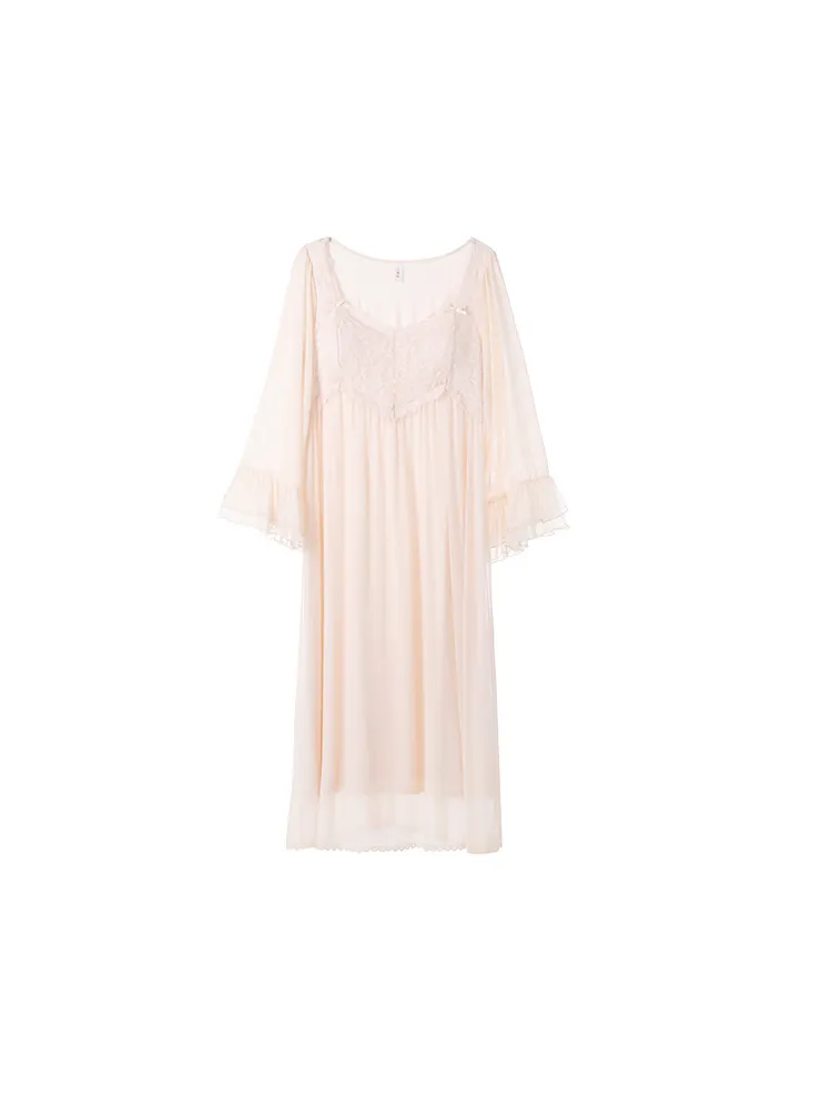 Enchanted Rose Lace Nightgown