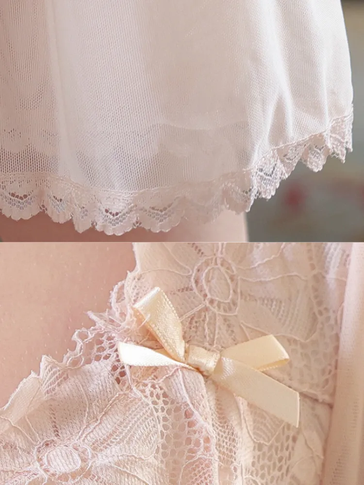Enchanted Rose Lace Nightgown