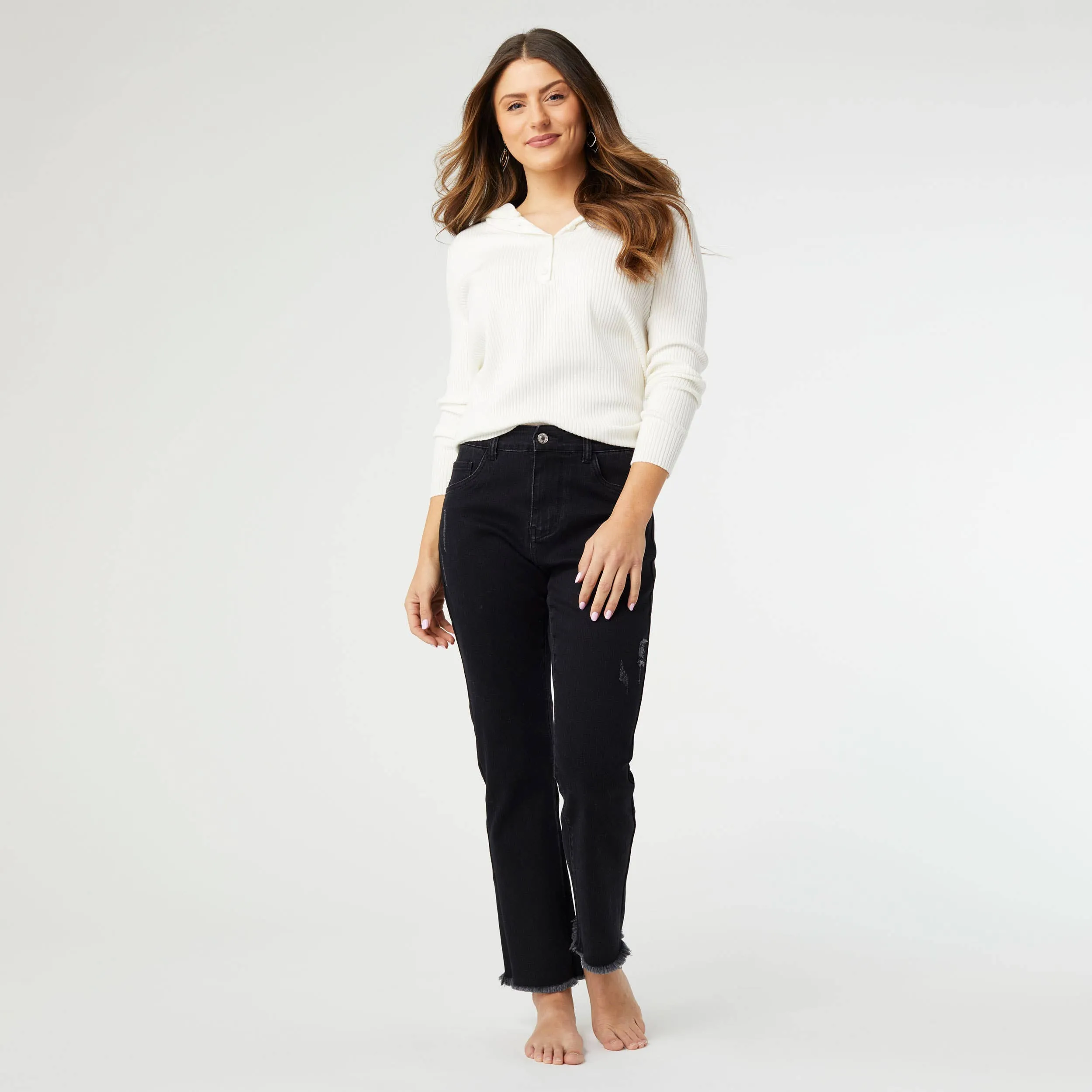 EverStretch Straight Ankle with Raw Bottom