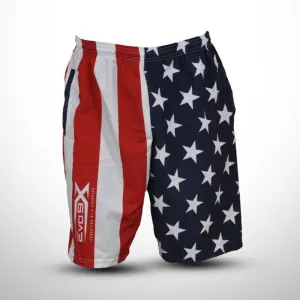 Evo9x AMERICAN FLAG Design Full Dye Sublimated Microfiber Shorts