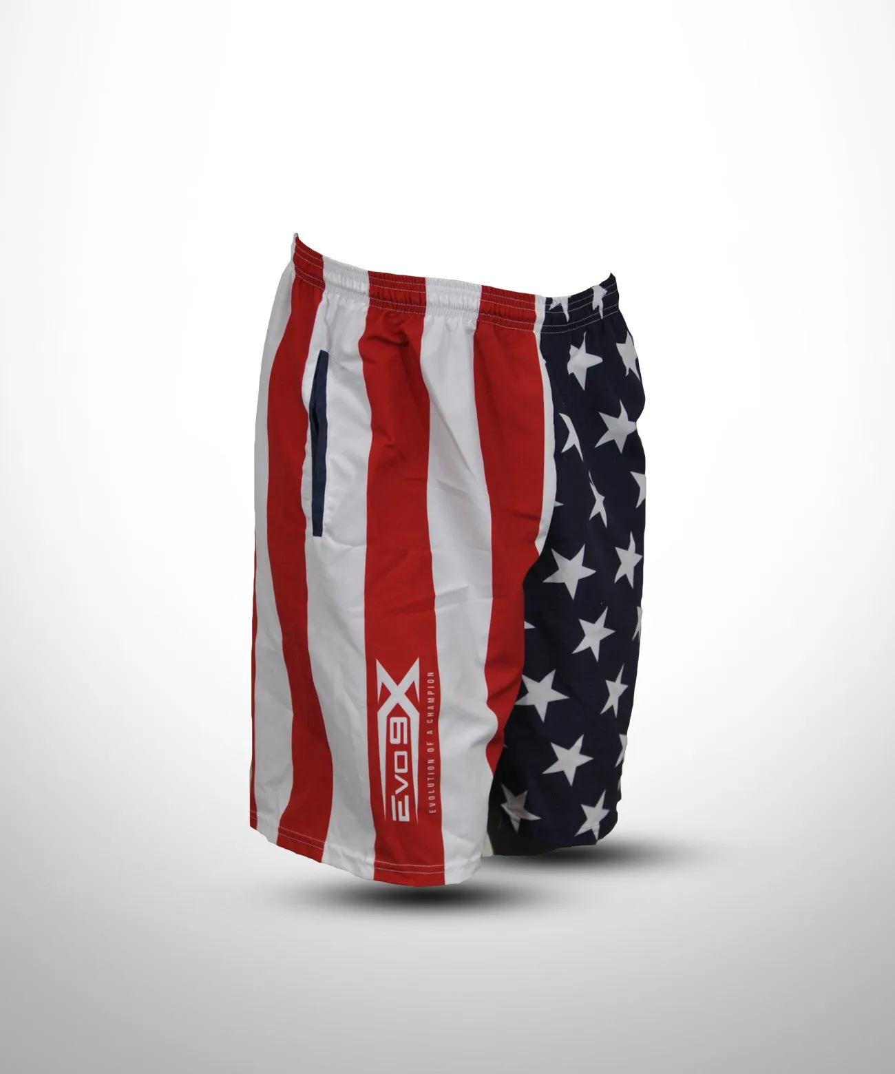 Evo9x AMERICAN FLAG Design Full Dye Sublimated Microfiber Shorts
