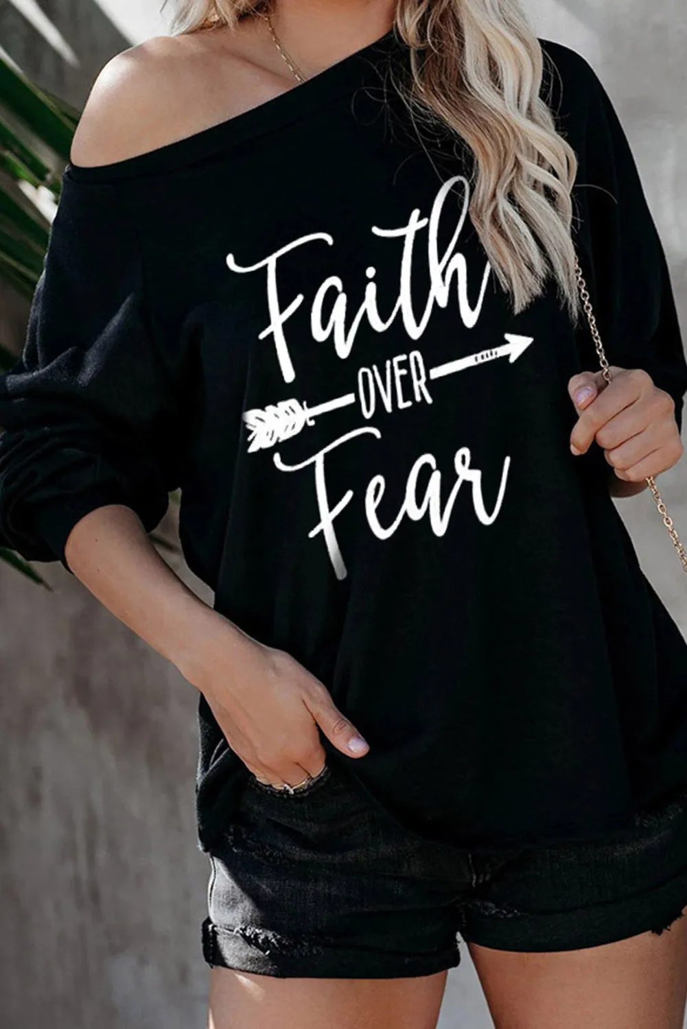 Faith OVER Fear Rose Shirt