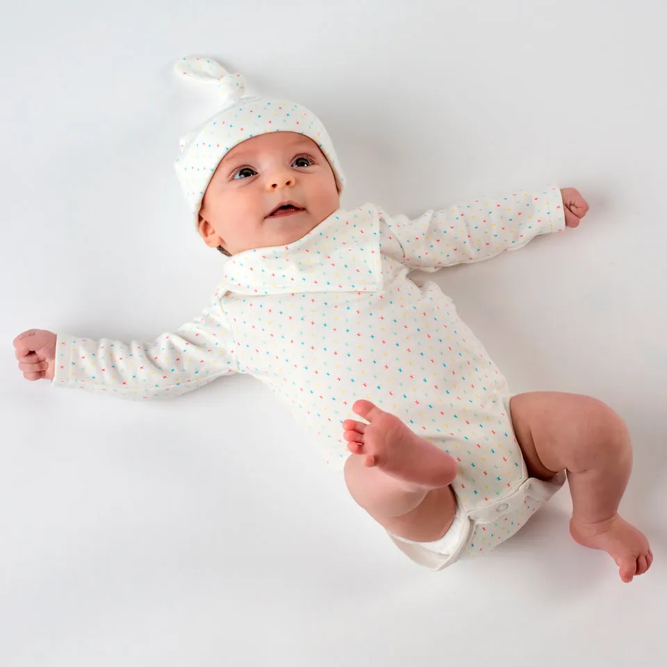 First Kisses organic long-sleeved bodysuit