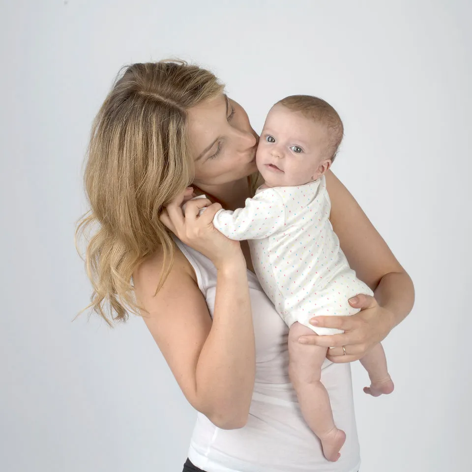 First Kisses organic long-sleeved bodysuit
