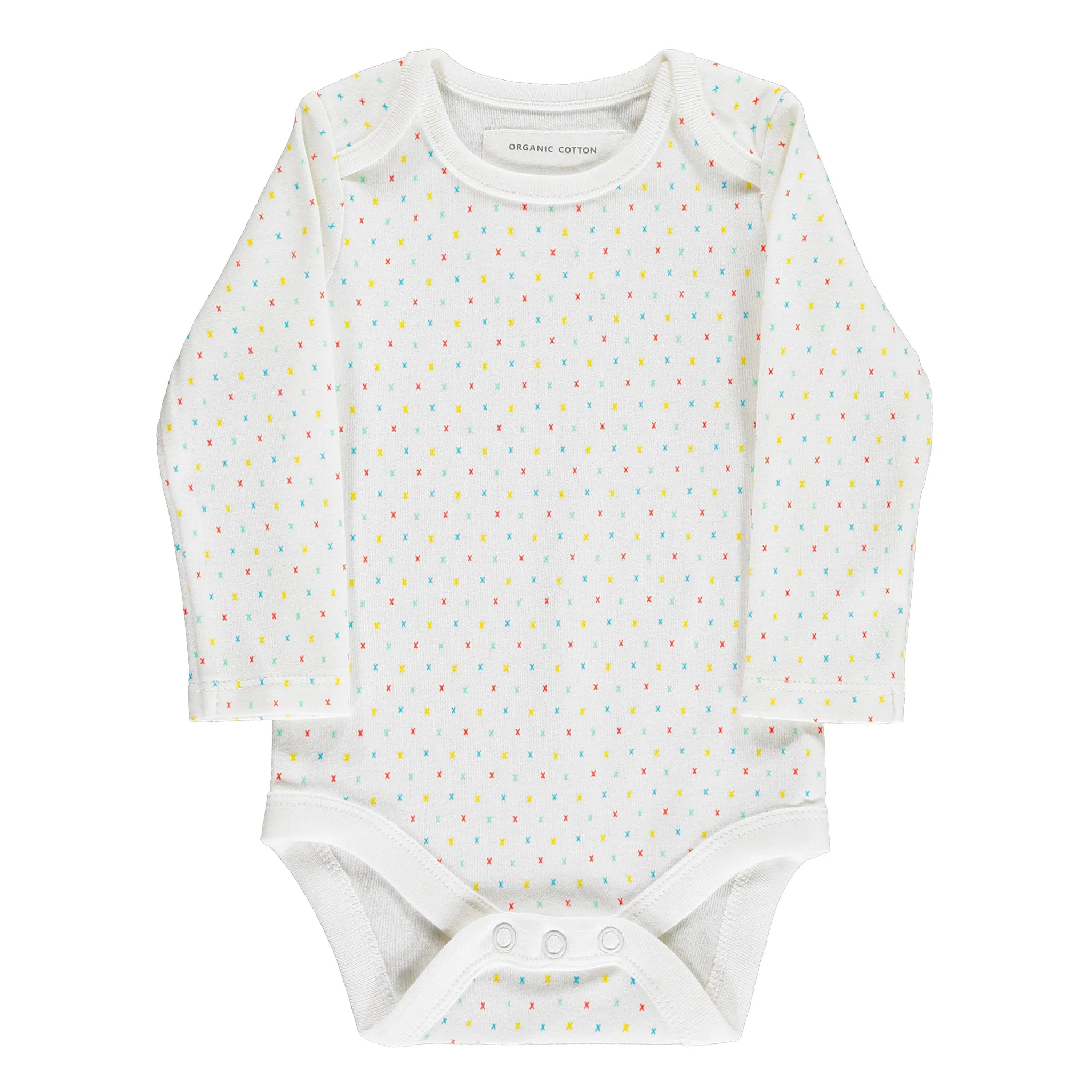 First Kisses organic long-sleeved bodysuit