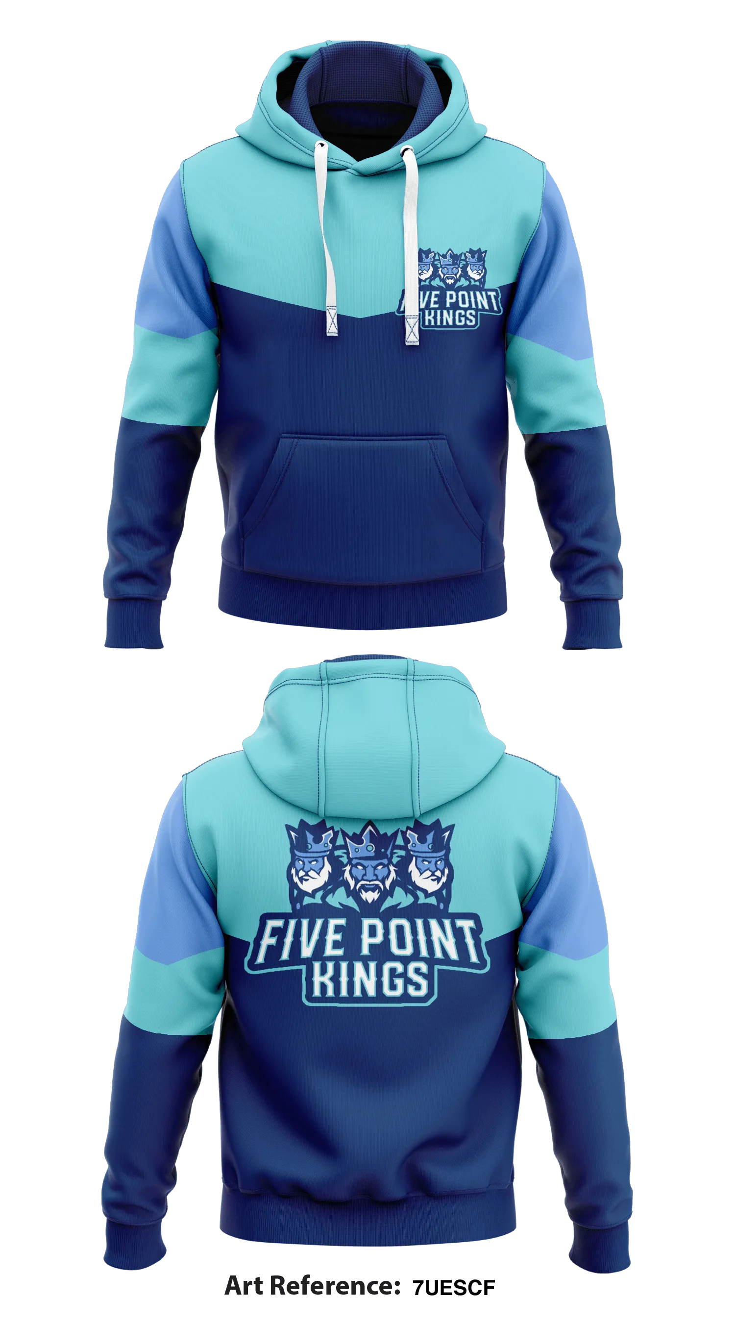 FivePointKings Store 1  Core Men's Hooded Performance Sweatshirt - 7UEScf