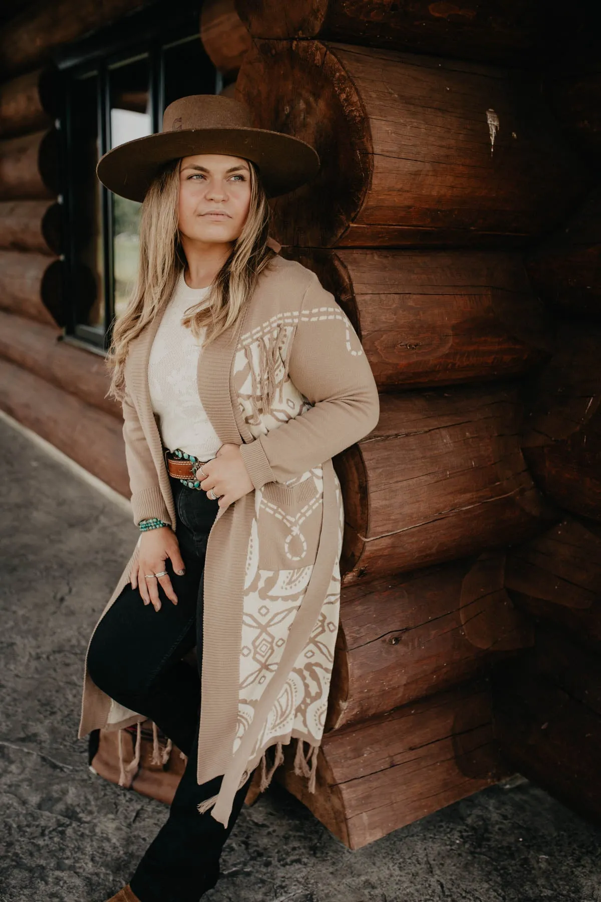 'Flossie' Fringe Trim Duster (XS, L, XL Only)