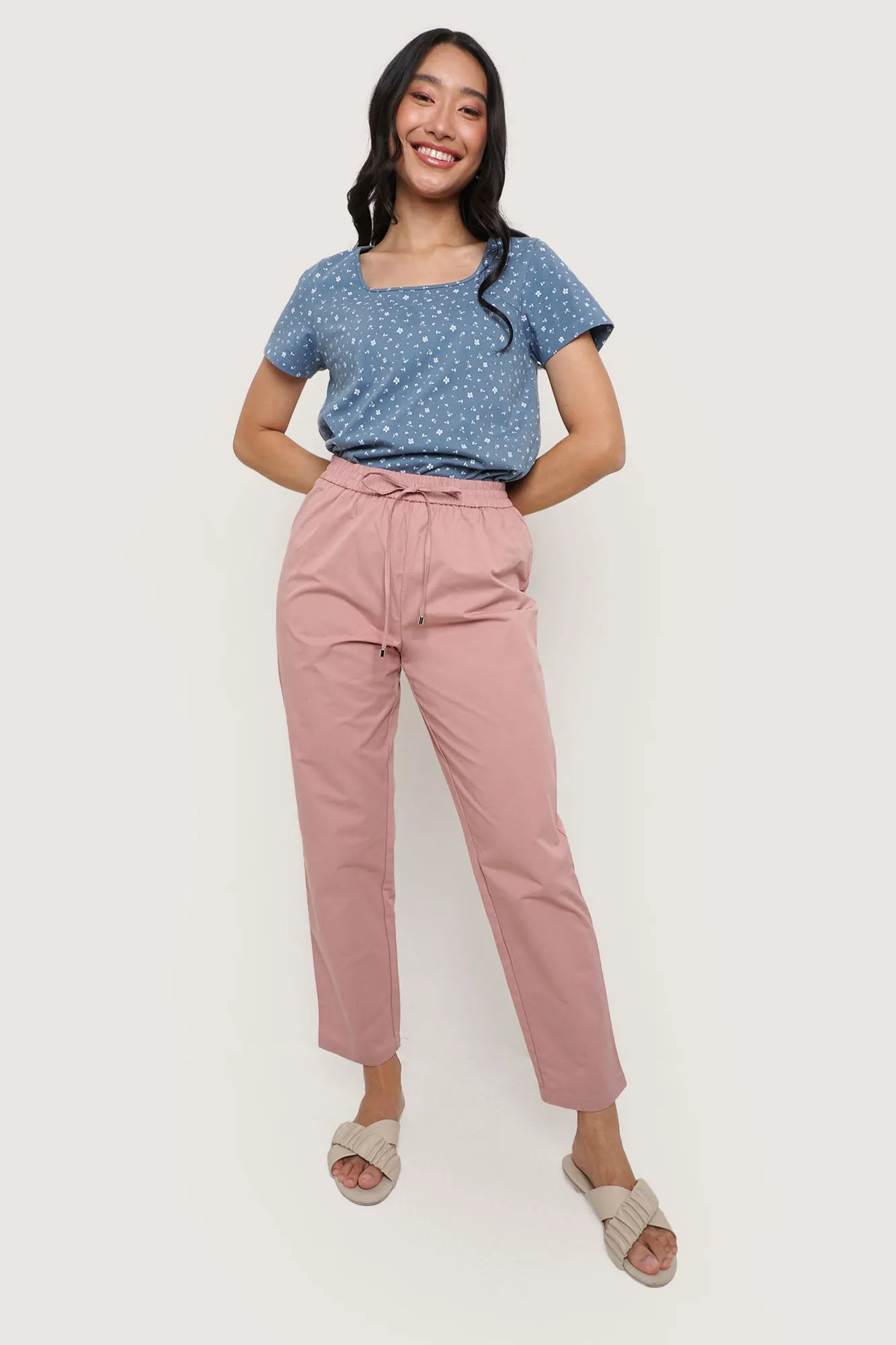 Full Length Drawstring Cozy Pants