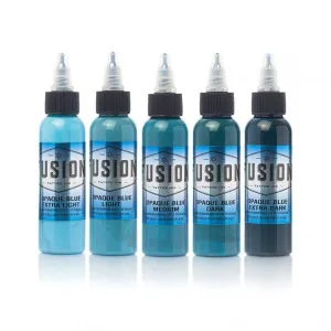 Fusion Ink - Opaque Blue Set