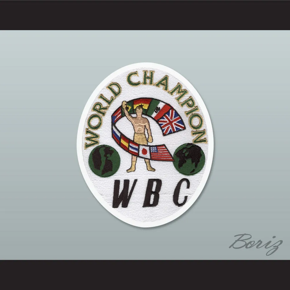 Gennady 'Triple G' Golovkin White Boxing Shorts with Embroidered WBC Champion Patch