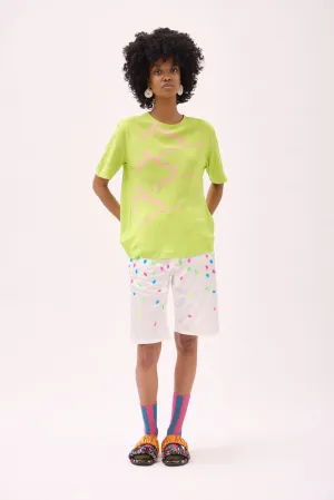 GINO BIAS CUT T-SHIRT - BIGENI PRINT