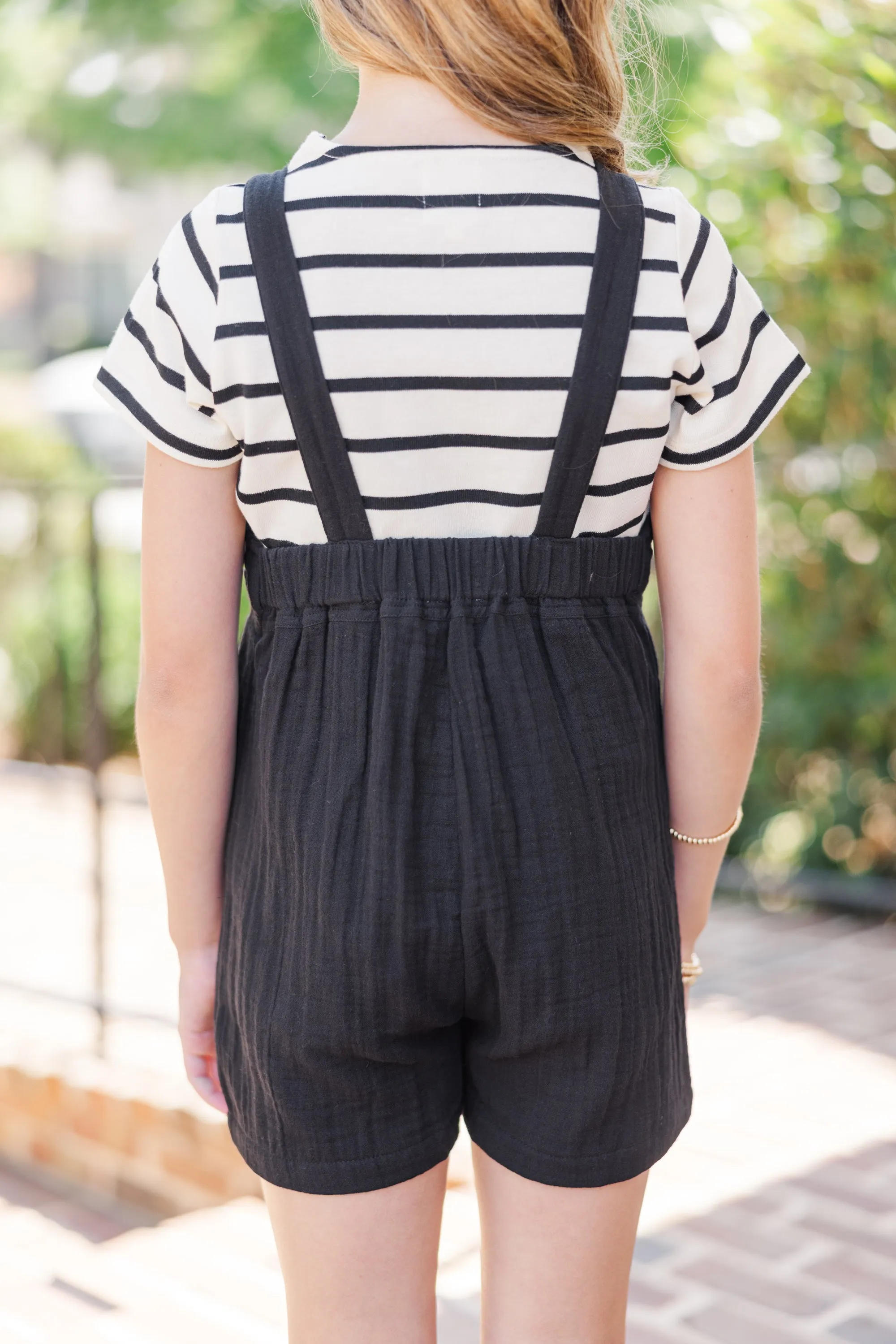 Girls: Let It All Go Black Overalls