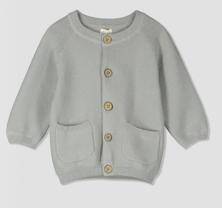 Gray Knit Cardigan