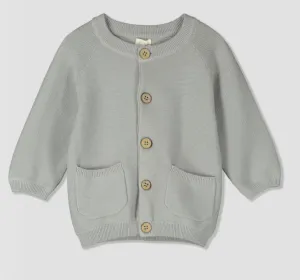 Gray Knit Cardigan