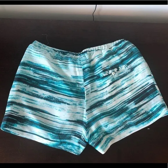 Haute Hippie Silk Shorts Abstract Drawstring