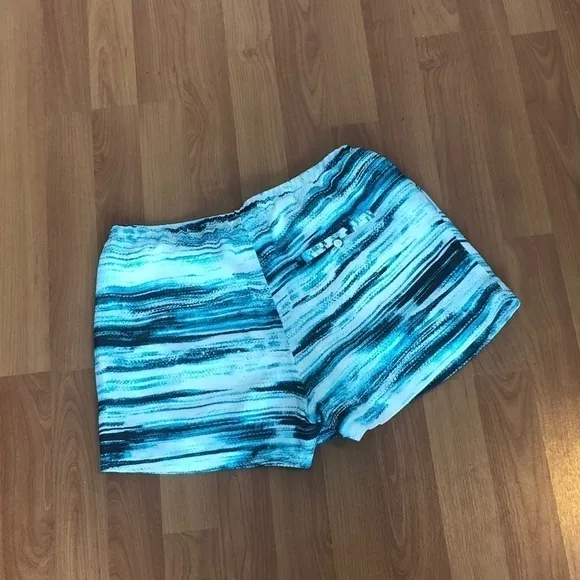 Haute Hippie Silk Shorts Abstract Drawstring