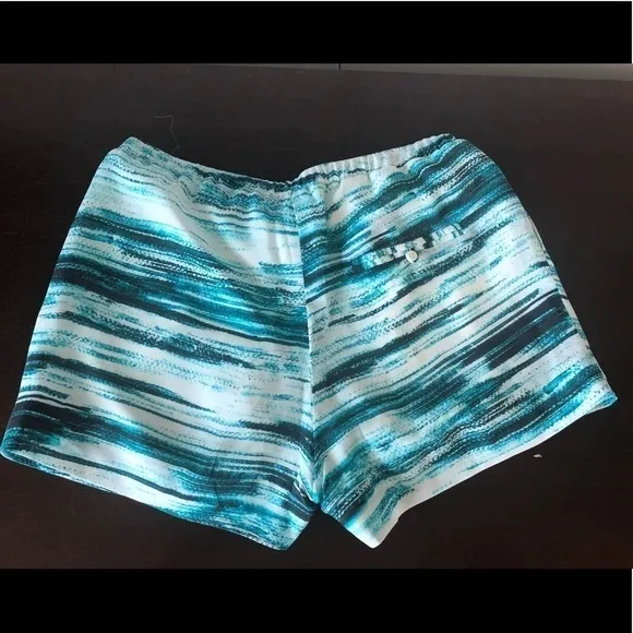 Haute Hippie Silk Shorts Abstract Drawstring