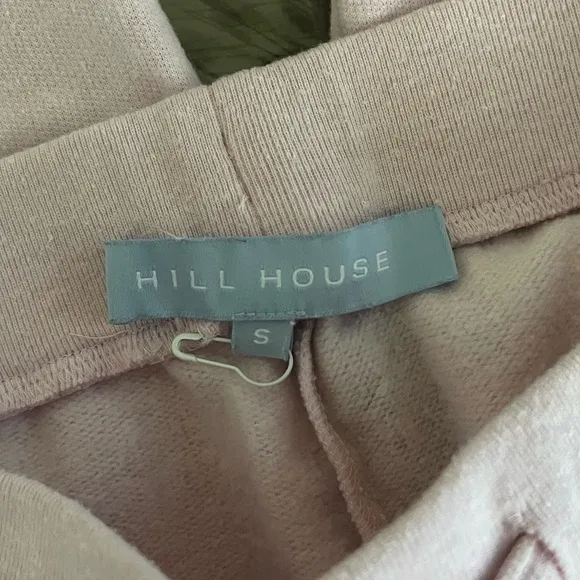 HILL HOUSE | Cozy Light Pink Puff Sleeve Teddy Top and Pajama Pant Set | Size S
