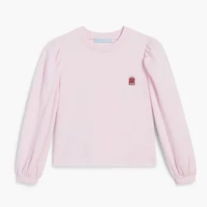 HILL HOUSE | Cozy Light Pink Puff Sleeve Teddy Top and Pajama Pant Set | Size S